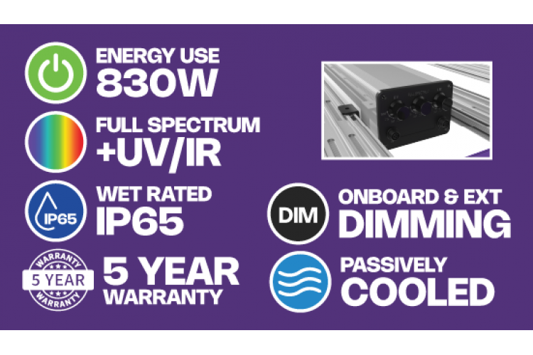 Secret Lighting SL-830 UV/IR LED Grow Light