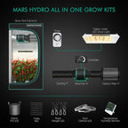 Mars Hydro TS 600 LED Grow Tent Kit with 2' × 2' Grow Tent