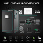 Mars Hydro TSW2000 300W LED Grow Tent Kit with 4' × 4' Grow Tent