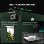Mars Hydro 3.3x3.3 Grow Tent Pro 39" × 39" × 71" 2000D