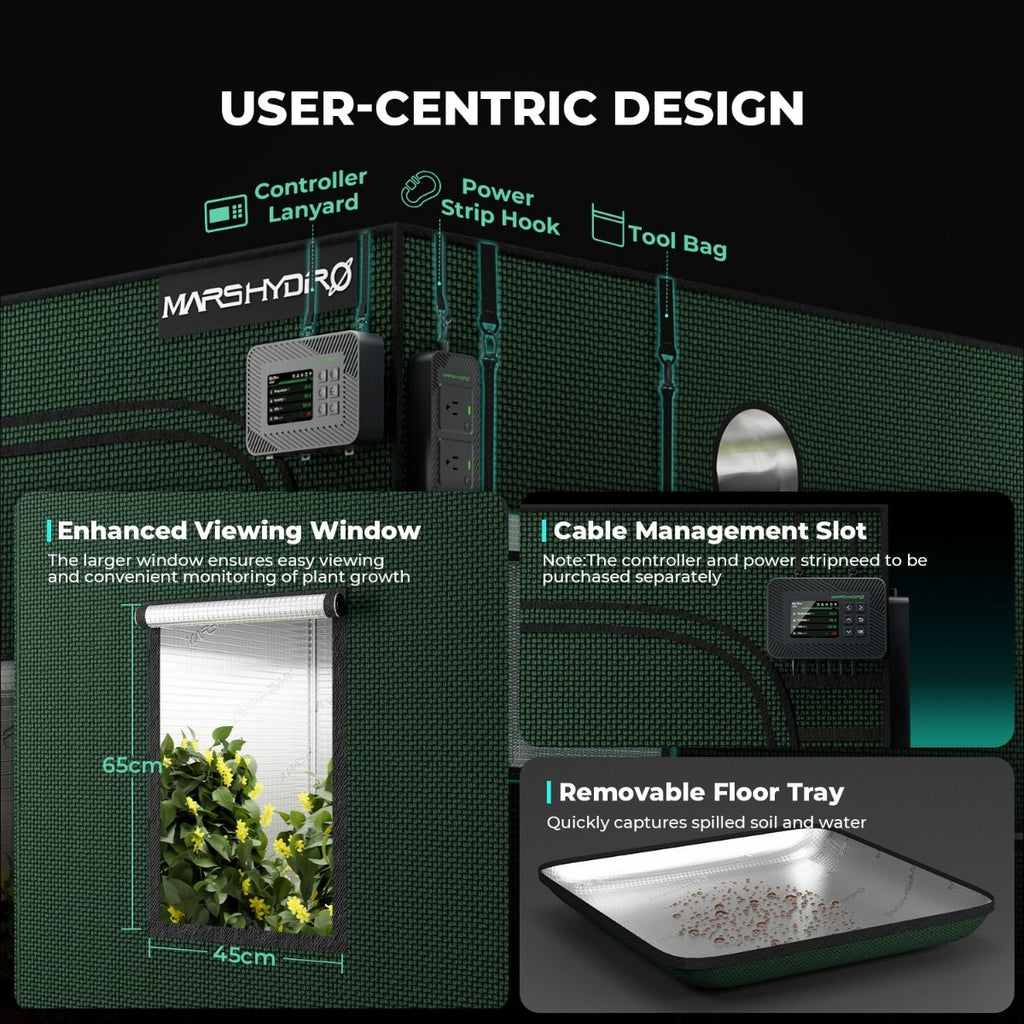 Mars Hydro 4x4 Grow Tent Pro 48" × 48" × 80" 2000D