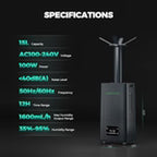 Mars Hydro 15L Ultrasonic Cool Mist Plant Humidifier