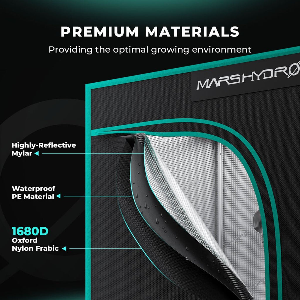 Mars Hydro FC-E1500 150W LED Grow Tent Kit with 2.3' × 2.3' Grow Tent