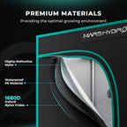 Mars Hydro FC1500 150W LED Grow Tent Kit with 2.3' × 2.3' Grow Tent