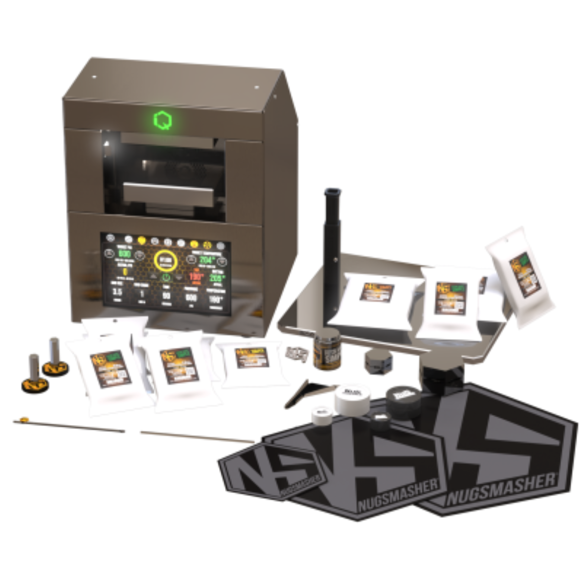 NugSmasher IQ 4 Ton Electric Press Essentials Bundle