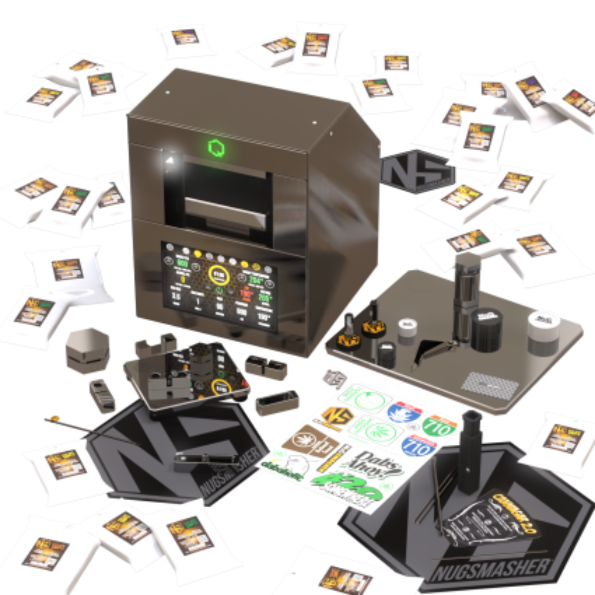 NugSmasher IQ 4 Ton Electric Press Master Bundle