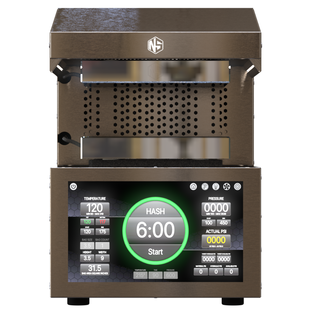 NugSmasher IQ Pro 20 Ton Electric Rosin Press