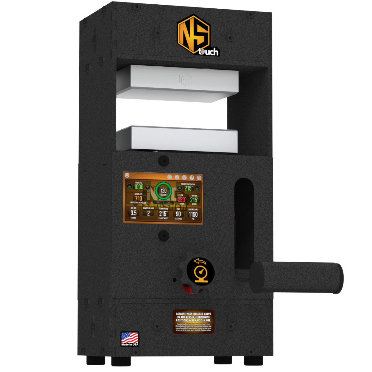 NugSmasher Touch 12 Ton Manual Rosin Press