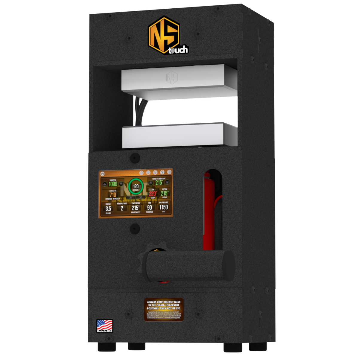 NugSmasher Touch 12 Ton Manual Rosin Press