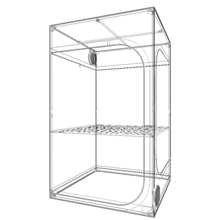 Secret Jardin Dark Street V4 120 4' x 4' x 6'6" Hydroponic Grow Tent